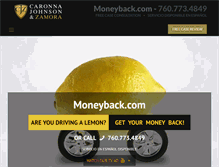 Tablet Screenshot of moneyback.com